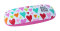Cooles Brillenetui "All I need is LOVE" mit niedlichen bunten Herzen