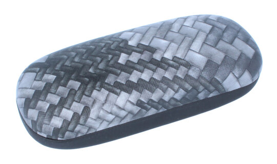 extravagantes Flechtoptik - Hartschalen - Brillenetui in schwarz - " HOUSTON "