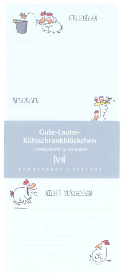 Praktisches Rannenberg & Friends Kühlschrank-Blöckchen "Memory - Block"