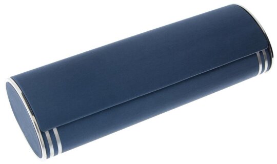 ovales Etui - ROBI - mit Magnetverschluss in blau