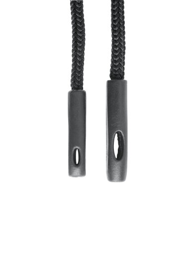 Brillenband / Brillenkordel in 77 cm Länge mit Silikonende in schwarz