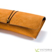 Taschenetui /  Clutch in Wildleder-Optik in orange