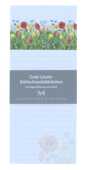 Praktisches Rannenberg & Friends Kühlschrank-Blöckchen "Mohnwiese"