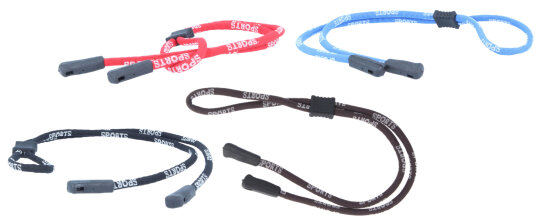 Sportband / Brillenband mit Stopper und Grip-Befestigung in verschiedenen Farben
