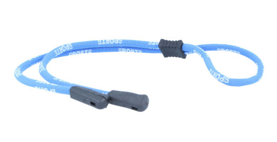 Sportband / Brillenband mit Stopper und Grip-Befestigung in Blau