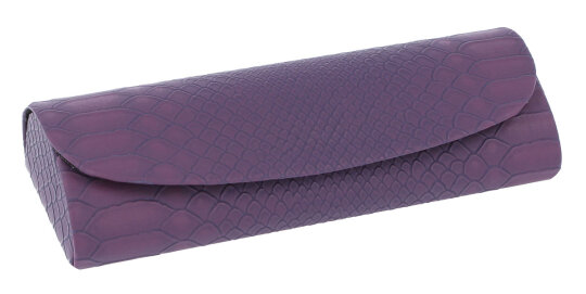 Hübsches Brillenetui "TOULOUSE" mit Prägung in Lila