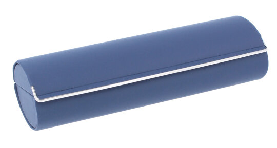 Hartschalenetui "BENNI" mit Magnetverschluss und Zierleiste in Blau