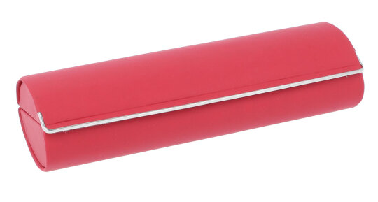 Hartschalenetui "BENNI" mit Magnetverschluss und Zierleiste in Rot