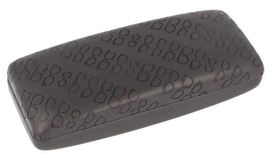 schönes Brillenetui MAURITIUS JOY - KOLLECTION mit Prägung in schwarz