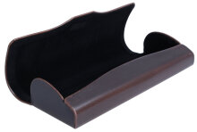 elegantes Halb-Hartes-Brillenetui MURCIA mit Magnetverschluss in Braun