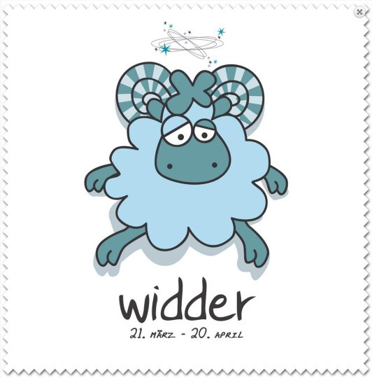Sternzeichen Microfasertuch "Widder" von La Kelnet