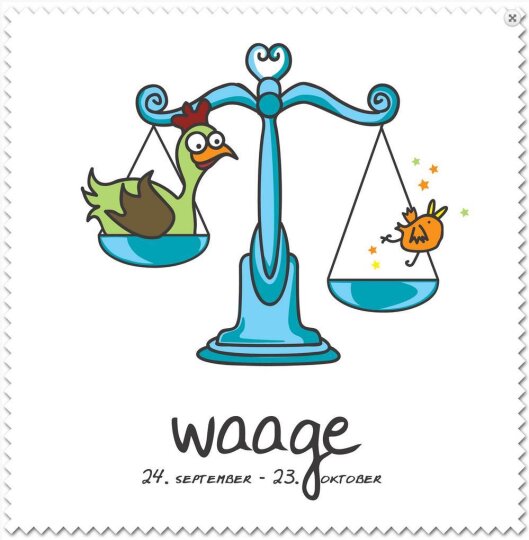 Sternzeichen Microfasertuch "Waage" von La Kelnet