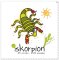 Sternzeichen Microfasertuch "Skorpion" von La Kelnet