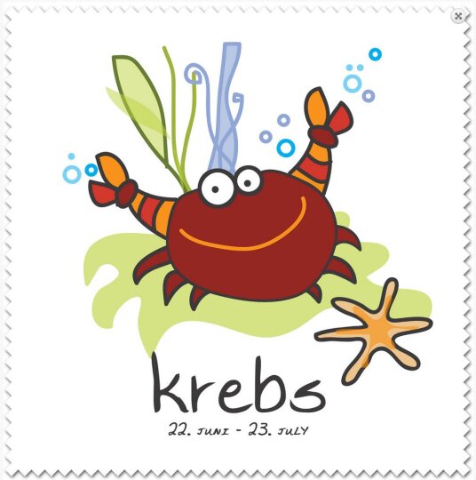 Sternzeichen Microfasertuch "Krebs" von La Kelnet