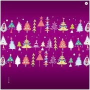 Microfasertuch "Weihnachtsbäume" von La...