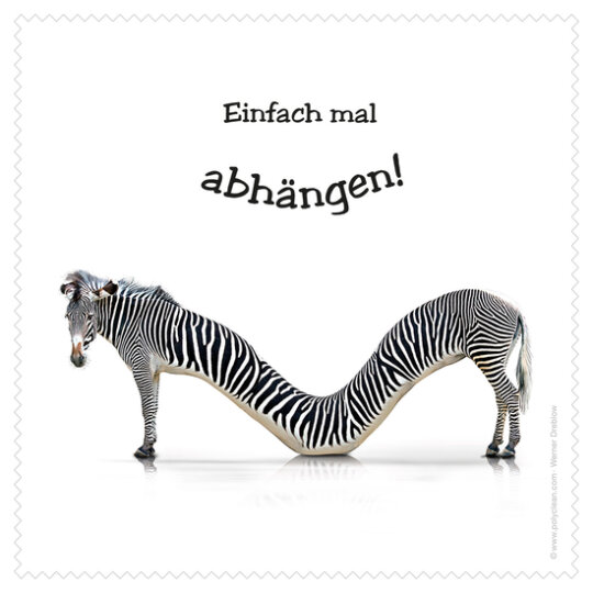 Polyclean Microfasertuch mit Motiv  Crazy Animals "ZEBRA"