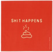 Polyclean Microfasertuch mit Motiv  "Shit Happens"