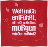 Polyclean Microfasertuch mit Motiv  "Wer mich...