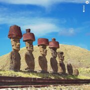 La Kelnet Mikrofasertuch - STEINSTATUEN VON AHU NAU NAU