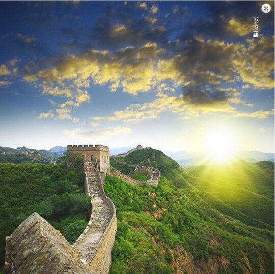 La Kelnet Microfasertuch - Wunder der Welt - Chinesische Mauer