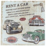 La Kelnet Microfasertuch - Vintage - Rent a Car