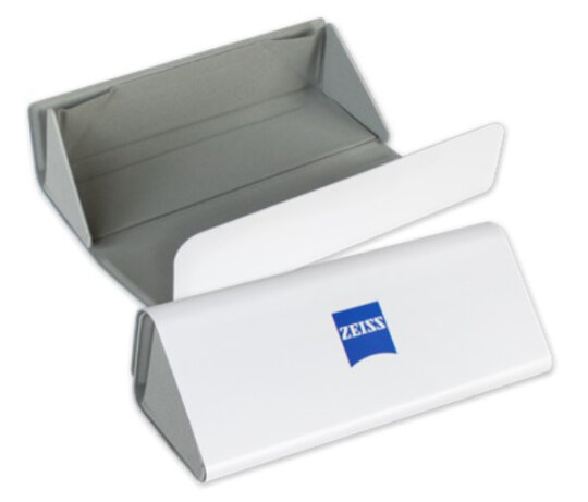 faltbares Brillenetui - Zeiss groß weiß