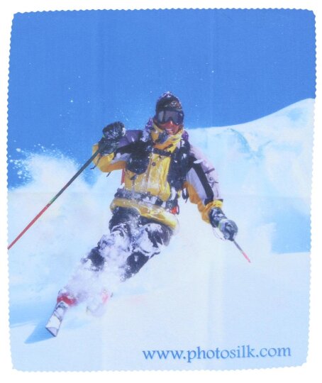 PhotoSilk Microfasertuch - Skifahrer