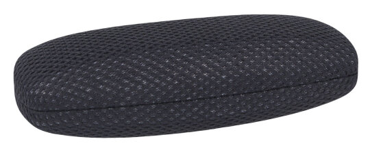 schickes Brillenetui MESH in Schwarz mit Metallscharnier
