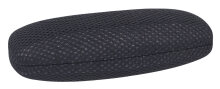 schickes Brillenetui MESH in Schwarz mit Metallscharnier