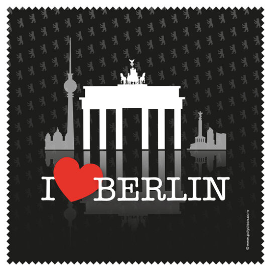 Polyclean Microfasertuch mit Motiv I LOVE BERLIN