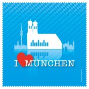 Polyclean Microfasertuch mit Motiv "I LOVE...