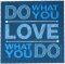 Polyclean Microfasertuch mit Motiv "Do what you love"