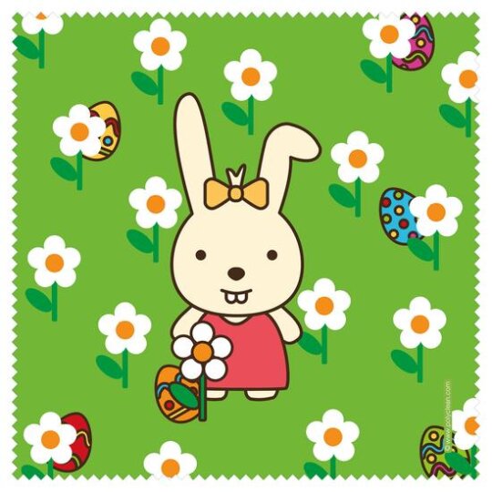 Polyclean Microfasertuch mit Motiv "Grüne Blümenwiese"