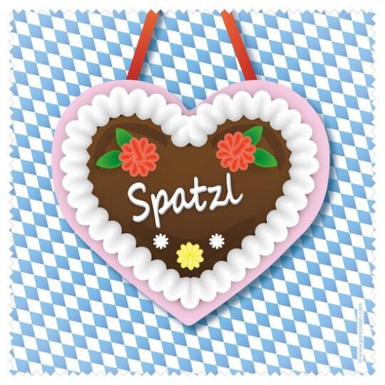 Polyclean Microfasertuch mit Motiv "Spatzl"