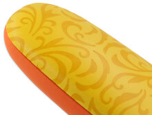 Edles Etui AMBER mit Metallscharnier in Gelb/Orange