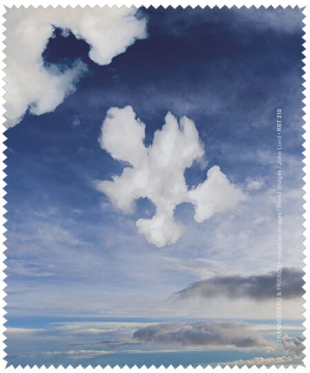 Microfasertuch / Brillenputztuch von Rannenberg & Friends "Passt"