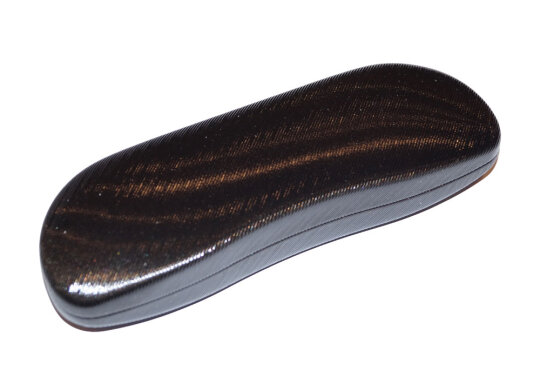 Elegantes Brillenetui - extra lang - mit Metallscharnier in SCHWARZ