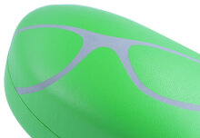 schön geräumiges Brillenetui mit Metallscharnier für stark gebogene Brillen grün