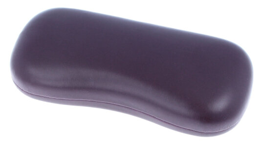 Elegantes Brillenetui CHELTENHAM mit Metallscharnier im Lederlook in bordeaux