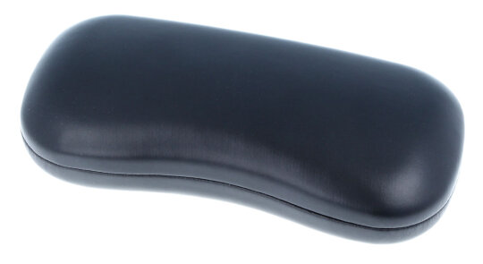 Elegantes Brillenetui CHELTENHAM mit  Metallscharnier im Lederlook in schwarz