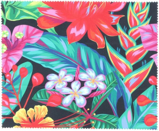 Microfasertuch mit Motiv - FLOWERS Dschungel