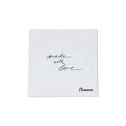 schönes Microfasertuch mit Schriftzug "made with love"