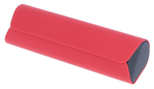 2-Farbendesign-Brillenetui NAOMI  mit Magnetverschluss in Rot-Schwarz