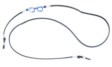 Hübsche Kunstleder-Brillenkette mit blauem...