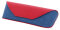 Taschen-Brillenetui TUCSON halbhart mit Magnetdruckknopf in rot - blau