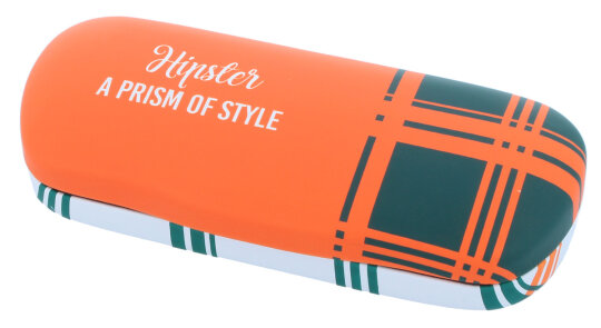 modernes "A PRISM OF STYLE"-Brillenetui mit passendem Mikrofasertuch - Hipster
