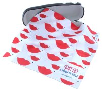 modernes "A PRISM OF STYLE"-Brillenetui mit passendem Mikrofasertuch - Pin Up