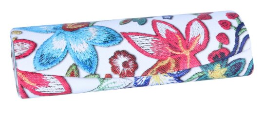 wunderschönes Halbhartes Brillenetui im Blumendesign " BLOSSOM " in rot