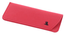 weiches Einstecketui für Brillen aus Moosgummi in rot