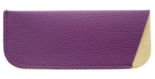 schmales Einsteck-Brillenetui in Leder-Optik "POUCH" in lila